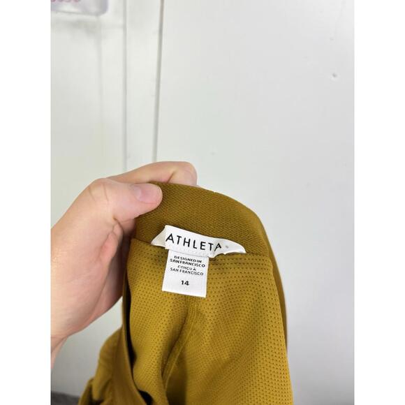 Athleta Skirt Womens 14 Venice Cargo Skirt Mustard Athletic Golf Stretch Waist - Picture 3 of 8